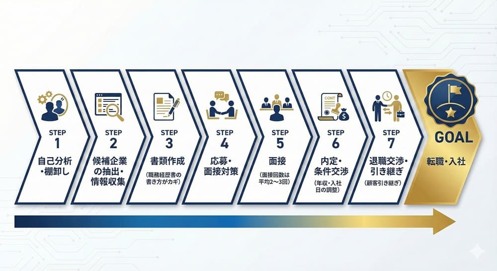 転職を成功させるための7つのステップ