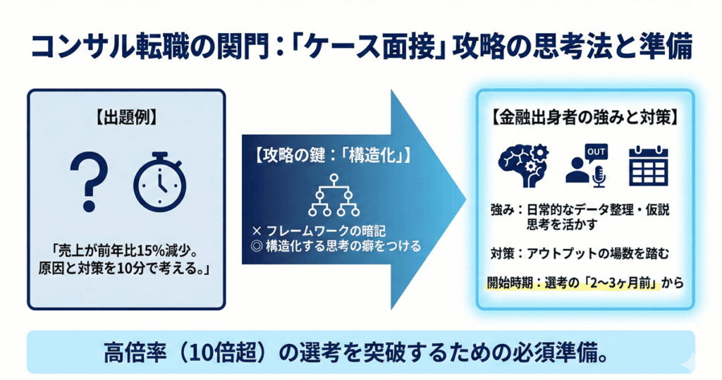 コンサル志望はケース面接を先に練習する