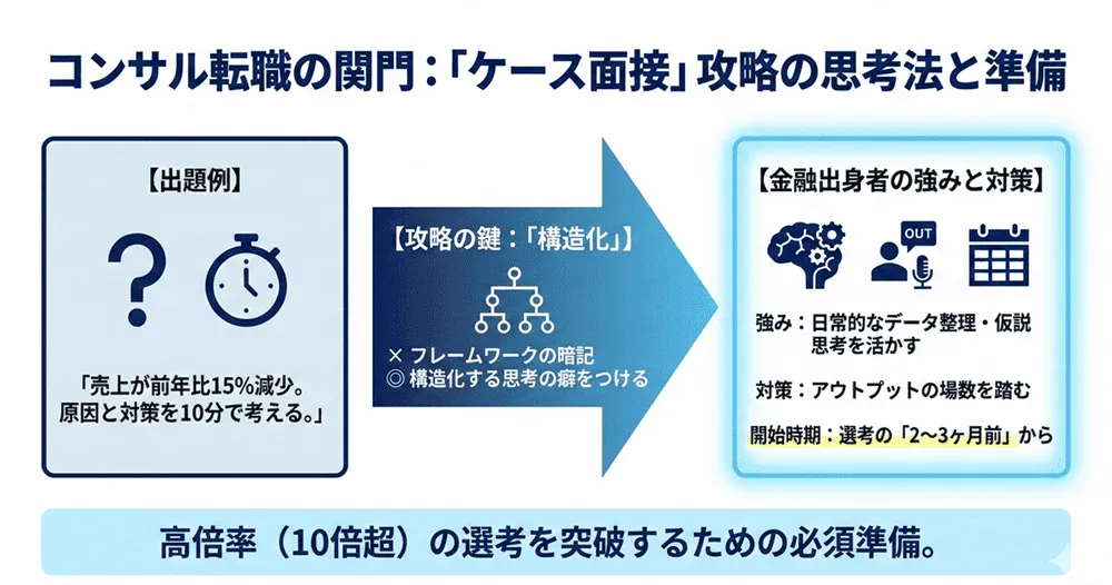 コンサル志望はケース面接を先に練習する