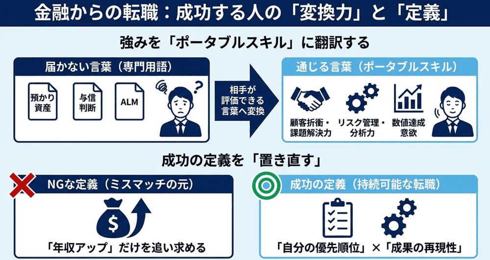 金融から転職が成功しやすい人の共通点